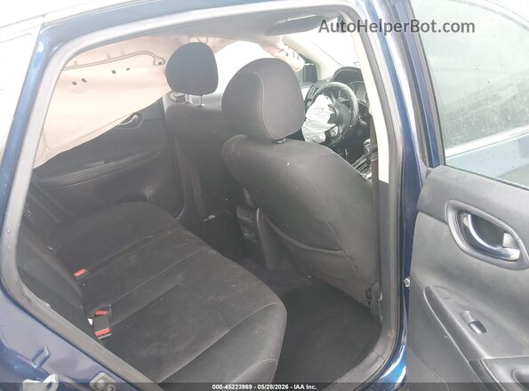 3N1AB7AP4KY349354 2019 NISSAN SENTRA Blue VIN კოდის სტიკერის ხედი