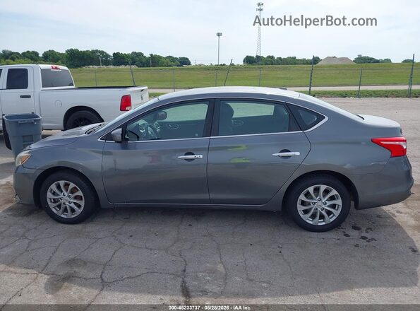 3N1AB7AP4KY360192 2019 NISSAN SENTRA Gray სალონის 360-გრადუსიანი ხედი