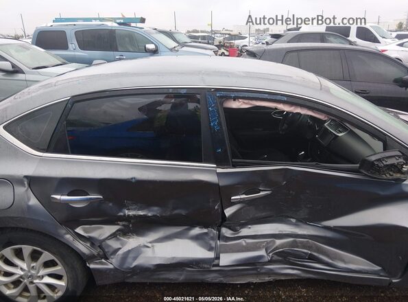 3N1AB7AP4KY372312 2019 NISSAN SENTRA Gray Դիմացի տեսք