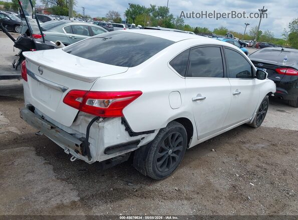 3N1AB7AP4KY382256 2019 NISSAN SENTRA Белый Задняя правая четверть