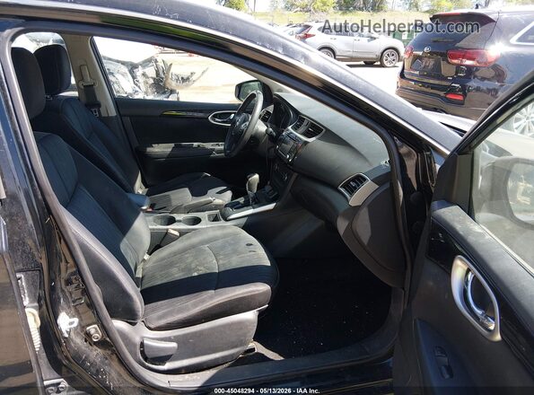 3N1AB7AP5GL650736 2016 NISSAN SENTRA Black Вид салону спереду