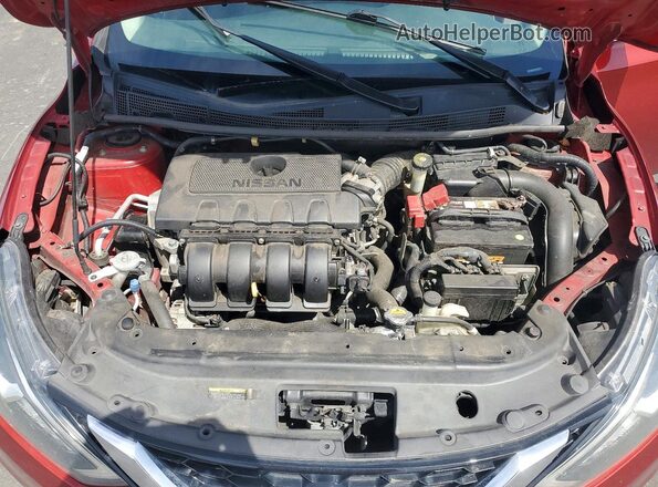 3N1AB7AP5GL656438 2016 NISSAN SENTRA Red Вид задньої частини салону