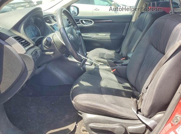 3N1AB7AP5GL656438 2016 NISSAN SENTRA Red Вид салону спереду