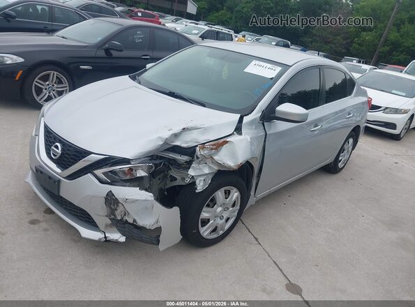 3N1AB7AP5GY297756 2016 NISSAN SENTRA Silver Առջևի ձախ երեք քառորդ տեսարան
