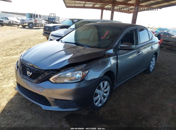 3N1AB7AP5HY222640 2017 NISSAN SENTRA Gray Front left