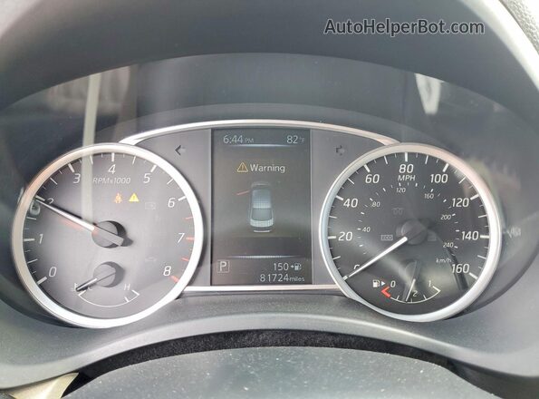3N1AB7AP5HY273345 2017 NISSAN SENTRA White Instrument cluster view