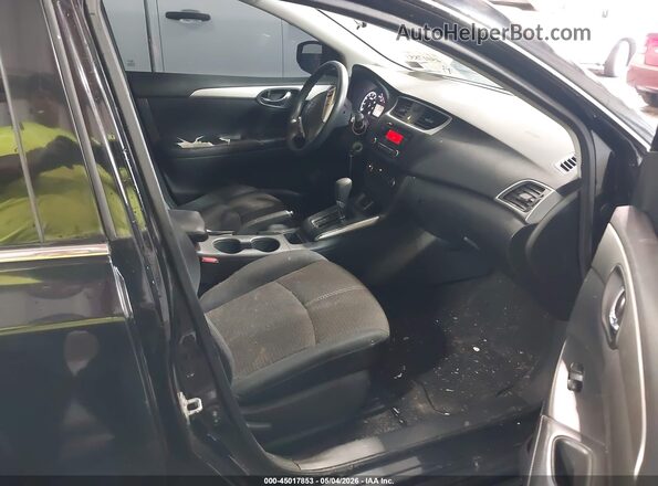 3N1AB7AP5HY292090 2017 NISSAN SENTRA Black Widok wnętrza z przodu