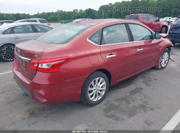 3N1AB7AP5HY311320 2017 NISSAN SENTRA Red უკანა მარჯვენა