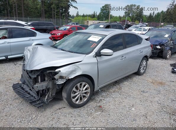 3N1AB7AP5HY345838 2017 NISSAN SENTRA Gray წინა მარცხენა ხედი სამი მეოთხედიდან