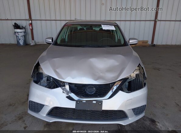 3N1AB7AP5HY357472 2017 NISSAN SENTRA Silver Front view