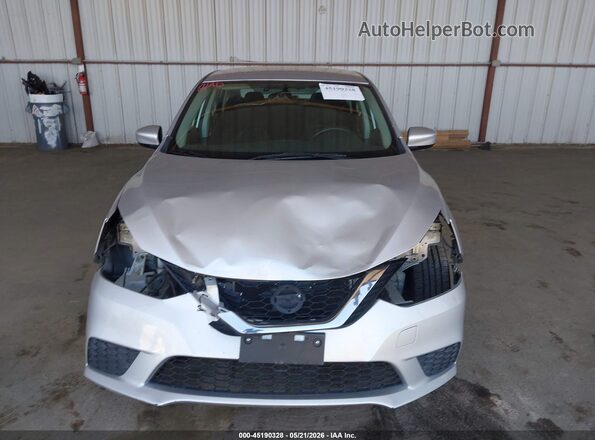 3N1AB7AP5HY357472 2017 NISSAN SENTRA Silver Rear interior view