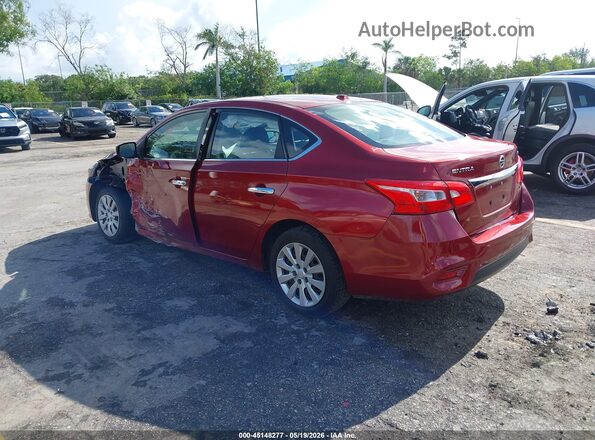 3N1AB7AP5JY253473 2018 NISSAN SENTRA Red უკანა მარცხენა