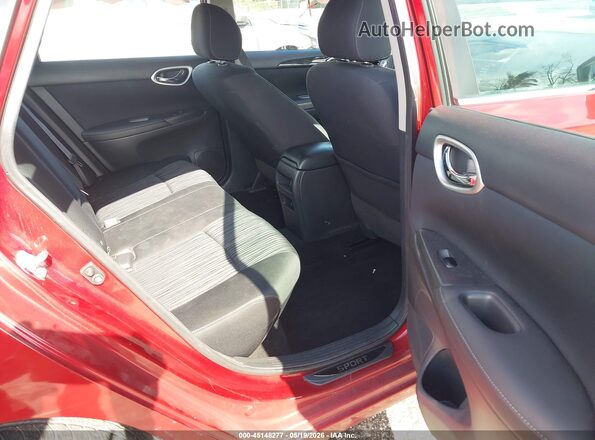 3N1AB7AP5JY253473 2018 NISSAN SENTRA Red VIN კოდის სტიკერის ხედი