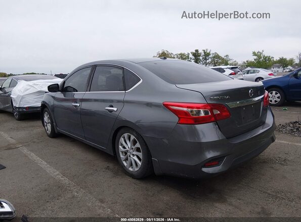 3N1AB7AP5KL607801 2019 NISSAN SENTRA Gray Trasero izquierdo