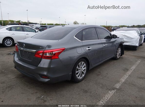 3N1AB7AP5KL607801 2019 NISSAN SENTRA Gray Trasero derecho