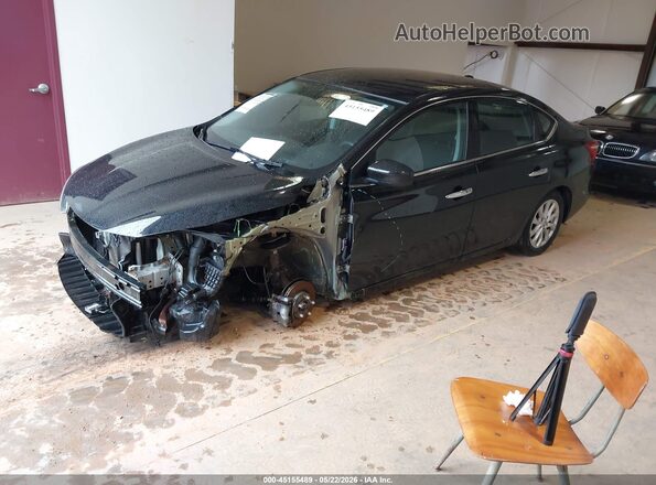 3N1AB7AP5KL611122 2019 NISSAN SENTRA Black Передня ліва чверть