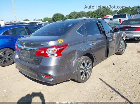 3N1AB7AP5KY201908 2019 NISSAN SENTRA Gray Tył prawy