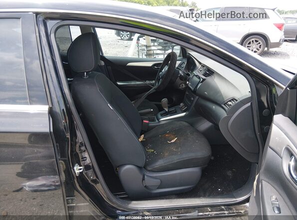 3N1AB7AP5KY303676 2019 NISSAN SENTRA Черный Вид салона спереди