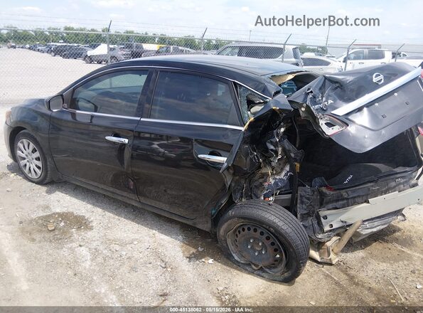 3N1AB7AP5KY303676 2019 NISSAN SENTRA Черный Задняя левая четверть