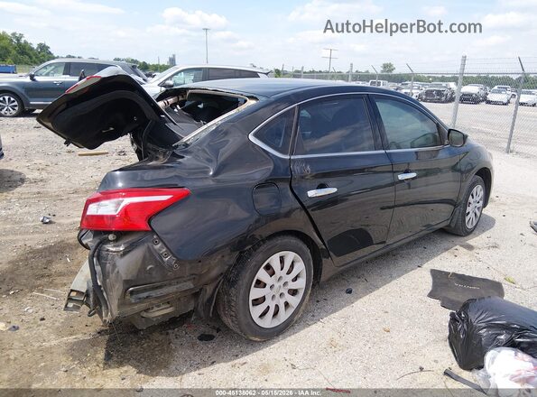 3N1AB7AP5KY303676 2019 NISSAN SENTRA Черный Задняя правая четверть