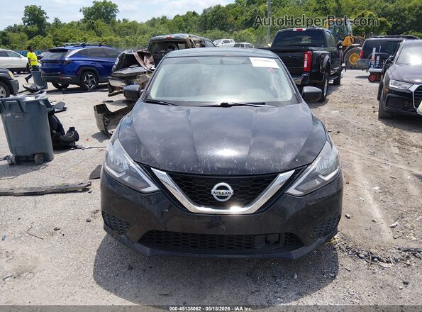 3N1AB7AP5KY303676 2019 NISSAN SENTRA Черный Вид задней части салона