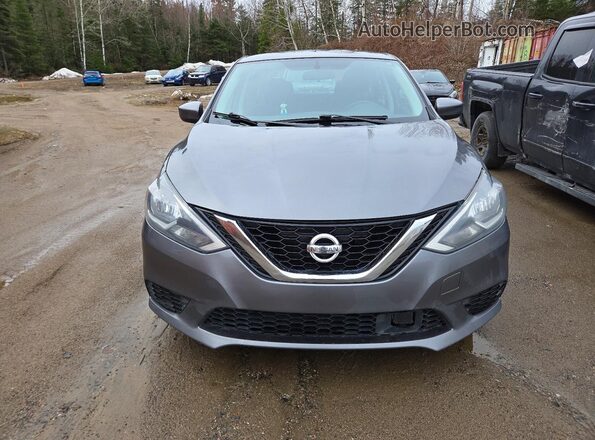 3N1AB7AP5KY317707 2019 NISSAN SENTRA Gray Widok z przodu