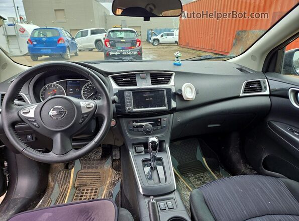 3N1AB7AP5KY317707 2019 NISSAN SENTRA Gray Widok deski rozdzielczej