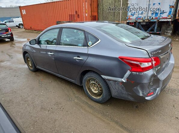 3N1AB7AP5KY317707 2019 NISSAN SENTRA Gray Tył lewy