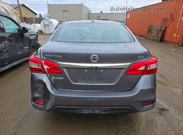 3N1AB7AP5KY317707 2019 NISSAN SENTRA Gray Widok z tyłu
