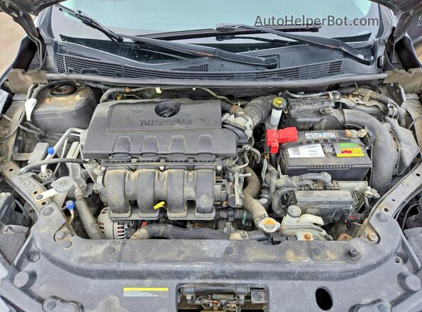 3N1AB7AP5KY317707 2019 NISSAN SENTRA Gray Widok wnętrza z tyłu