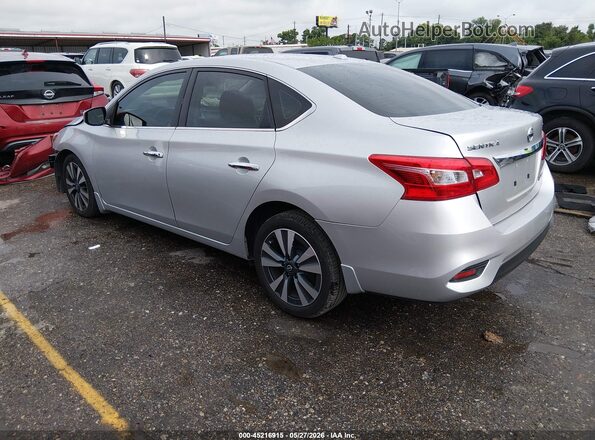 3N1AB7AP5KY323118 2019 NISSAN SENTRA Серебряный Задняя левая четверть