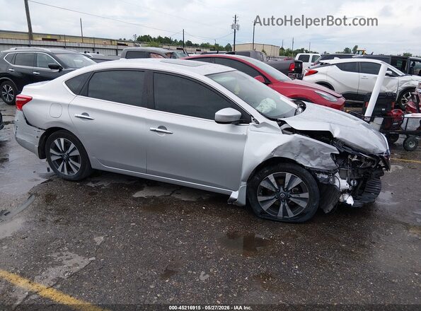 3N1AB7AP5KY323118 2019 NISSAN SENTRA Серебряный Панорамный вид салона 360°