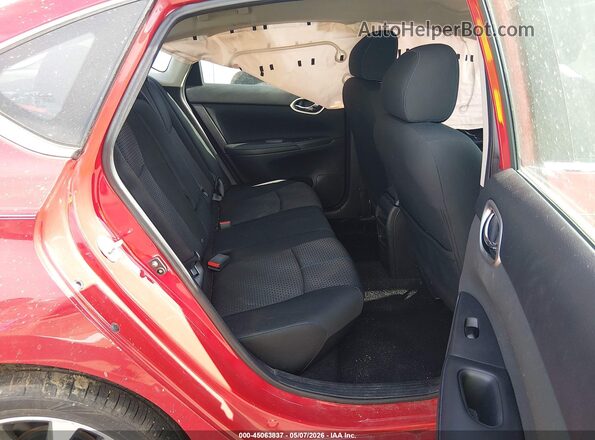 3N1AB7AP5KY339447 2019 NISSAN SENTRA Red Widok naklejki z numerem VIN