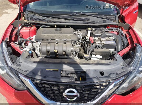 3N1AB7AP5KY339447 2019 NISSAN SENTRA Red Widok z tyłu