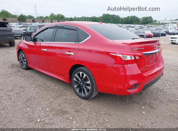 3N1AB7AP5KY340162 2019 NISSAN SENTRA Red Tył lewy