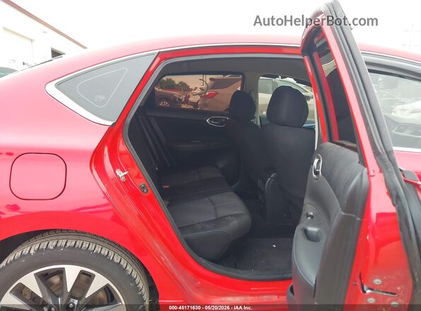 3N1AB7AP5KY340162 2019 NISSAN SENTRA Red Widok naklejki z numerem VIN