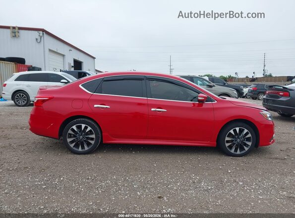 3N1AB7AP5KY340162 2019 NISSAN SENTRA Red Widok wnętrza z tyłu