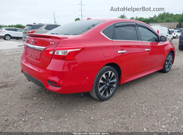 3N1AB7AP5KY340162 2019 NISSAN SENTRA Red Tył prawy