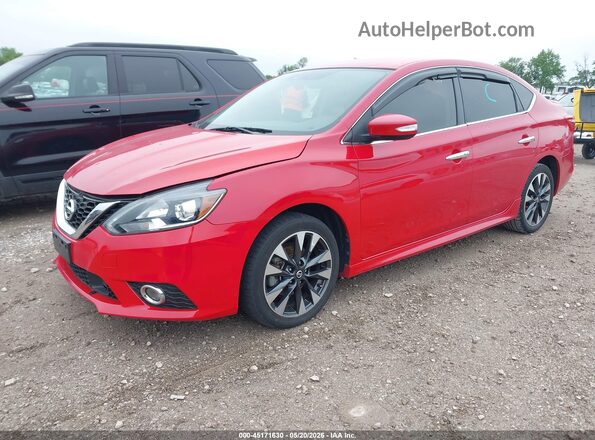 3N1AB7AP5KY340162 2019 NISSAN SENTRA Red Przód lewy