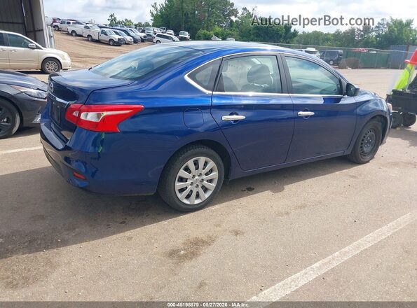 3N1AB7AP5KY372125 2019 NISSAN SENTRA Blue Trasero derecho