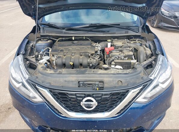 3N1AB7AP5KY372125 2019 NISSAN SENTRA Blue Vista trasera