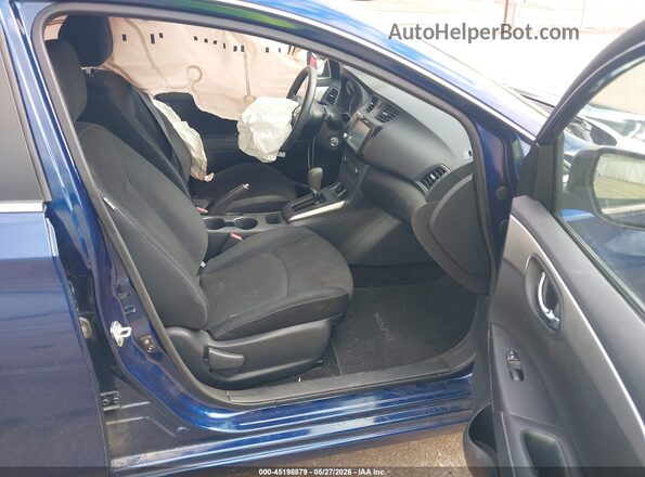 3N1AB7AP5KY372125 2019 NISSAN SENTRA Blue Vista interior delantera