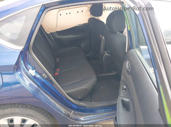 3N1AB7AP5KY372125 2019 NISSAN SENTRA Blue Vista de la etiqueta del VIN
