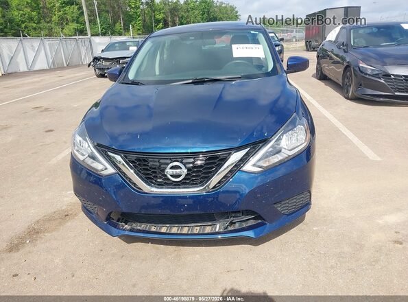 3N1AB7AP5KY372125 2019 NISSAN SENTRA Blue Vista del cuadro de instrumentos