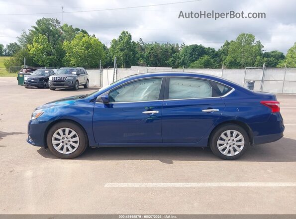 3N1AB7AP5KY372125 2019 NISSAN SENTRA Blue Vista interior de 360 grados