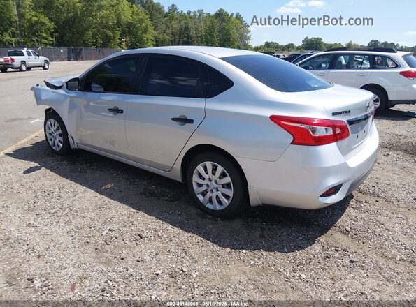 3N1AB7AP5KY402319 2019 NISSAN SENTRA Silver უკანა მარცხენა