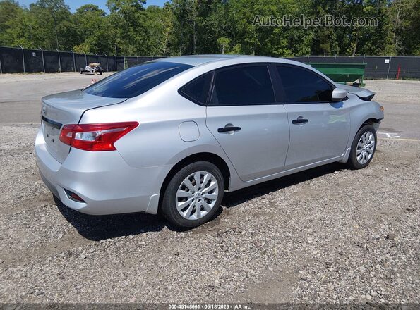3N1AB7AP5KY402319 2019 NISSAN SENTRA Silver უკანა მარჯვენა