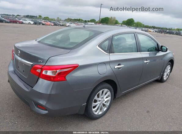 3N1AB7AP5KY442139 2019 NISSAN SENTRA Gray Tył prawy