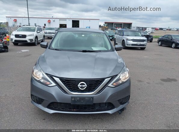 3N1AB7AP5KY442139 2019 NISSAN SENTRA Gray Widok zestawu wskaźników