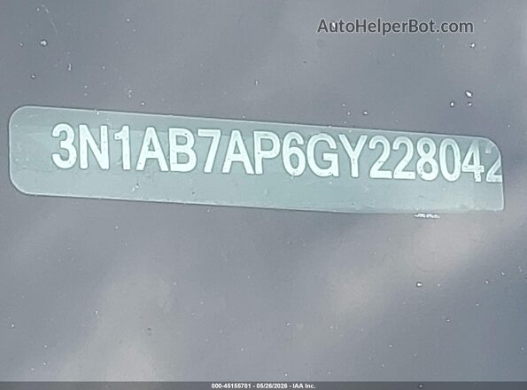 3N1AB7AP6GY228042 2016 NISSAN SENTRA Black Engine compartment view
